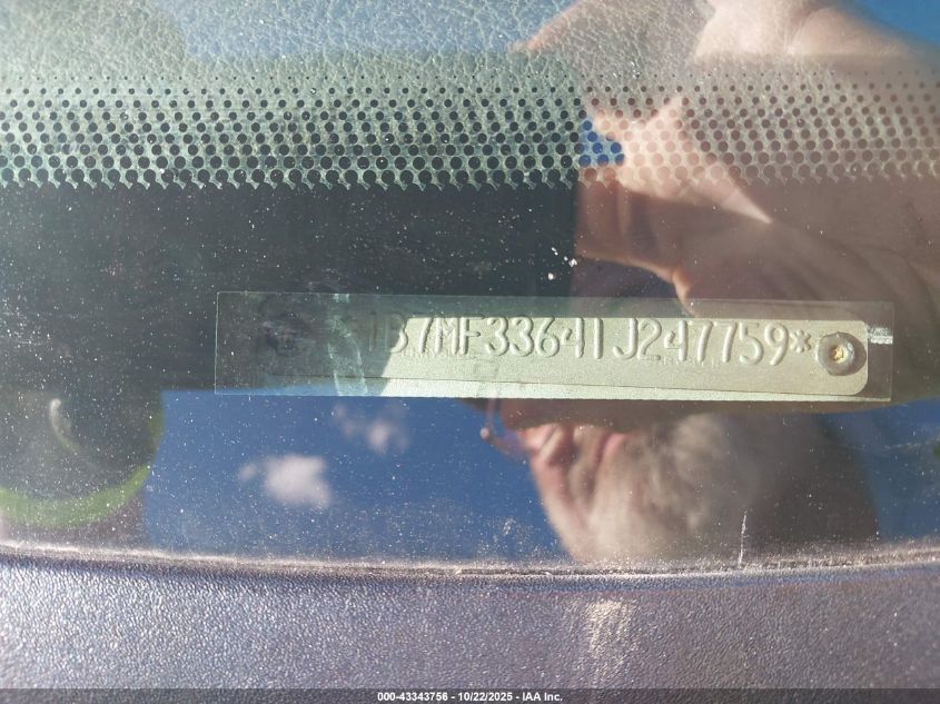 2001 Dodge Ram 3500 St VIN: 1B7MF33641J247759 Lot: 43343756