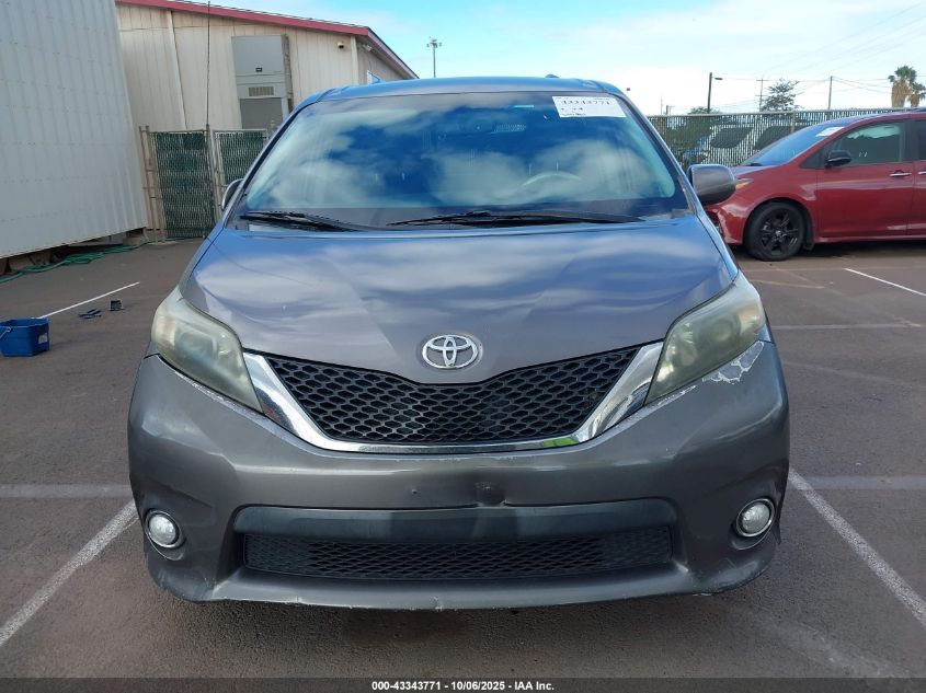 2013 Toyota Sienna Se 8 Passenger VIN: 5TDXK3DC2DS282935 Lot: 43343771