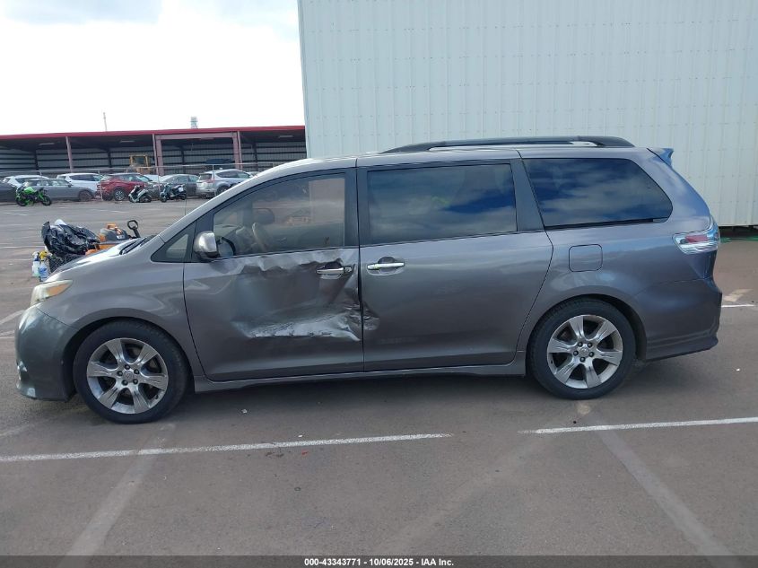 2013 Toyota Sienna Se 8 Passenger VIN: 5TDXK3DC2DS282935 Lot: 43343771