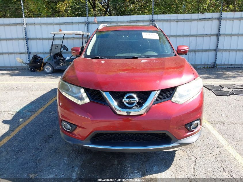 2015 Nissan Rogue Sl VIN: 5N1AT2MV5FC778827 Lot: 43343807