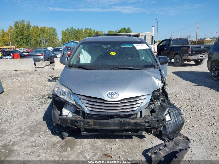 2015 Toyota Sienna Xle 7 Passenger VIN: 5TDDK3DC0FS110117 Lot: 43343839