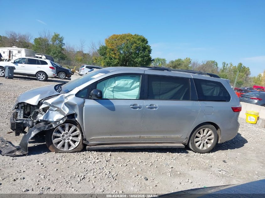 2015 Toyota Sienna Xle 7 Passenger VIN: 5TDDK3DC0FS110117 Lot: 43343839