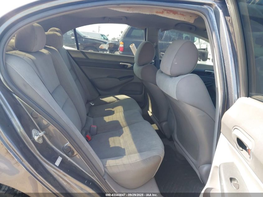 2009 Honda Civic Lx VIN: 19XFA16599E051663 Lot: 43343847