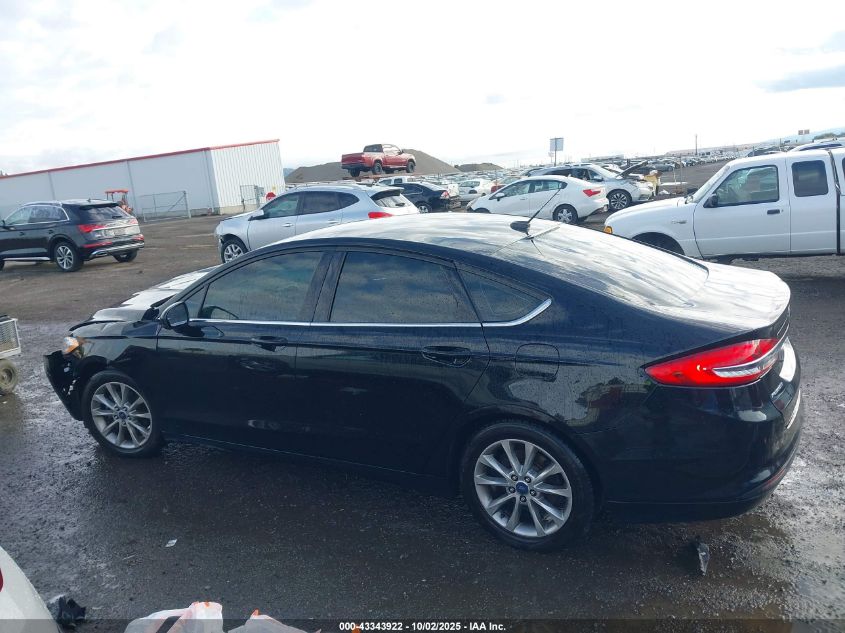 2017 Ford Fusion Se VIN: 3FA6P0H70HR345084 Lot: 43343922
