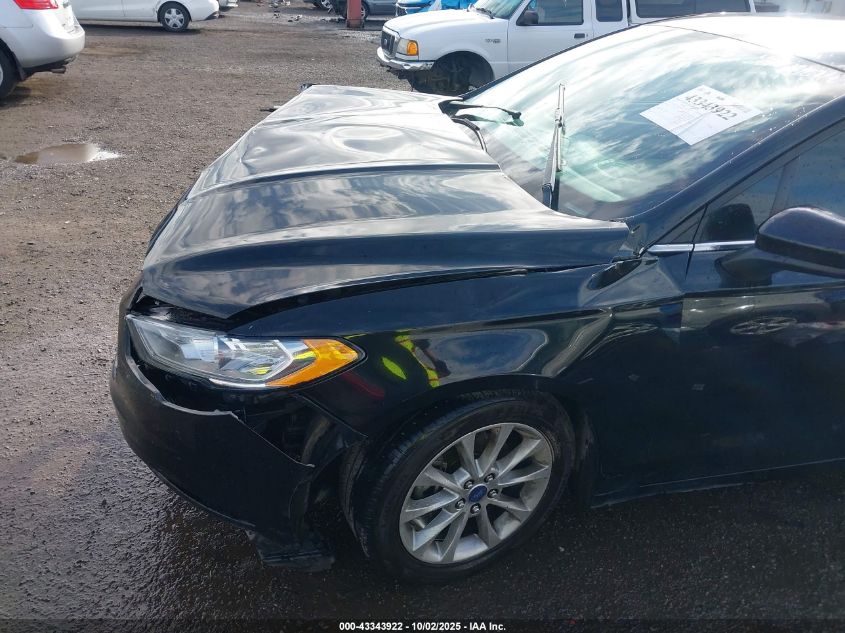 2017 Ford Fusion Se VIN: 3FA6P0H70HR345084 Lot: 43343922