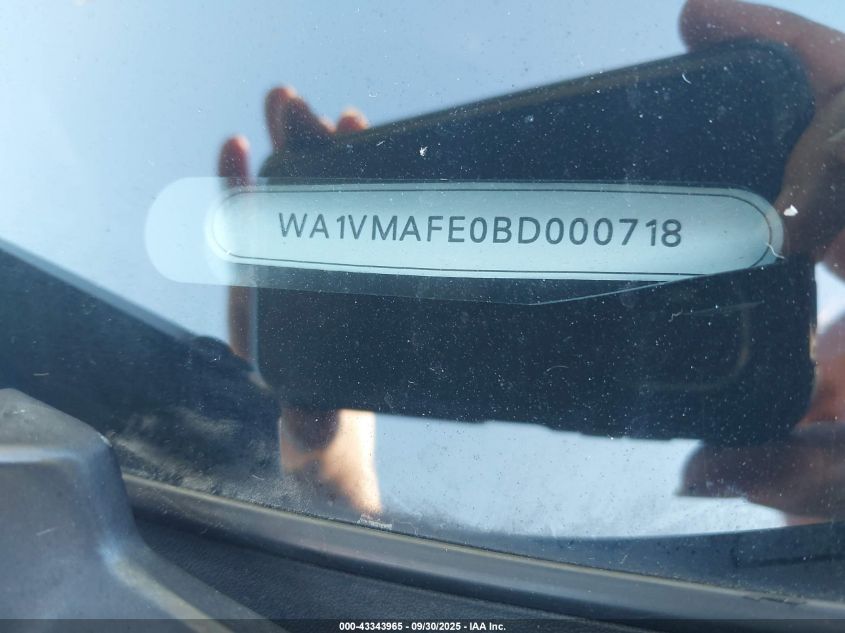 2011 Audi Q7 3.0 Tdi Premium VIN: WA1VMAFE0BD000718 Lot: 43343965