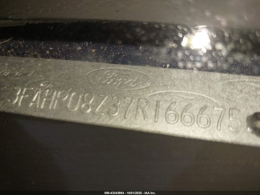 2007 Ford Fusion Sel VIN: 3FAHP08Z37R166675 Lot: 43343984