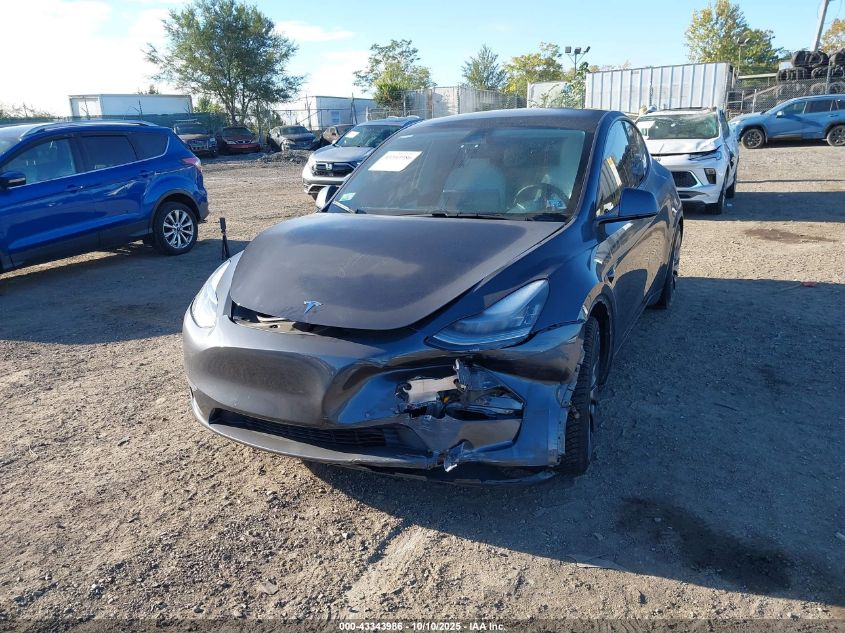 2021 Tesla Model Y Performance Dual Motor All-Wheel Drive VIN: 5YJYGDEF5MF084066 Lot: 43343986
