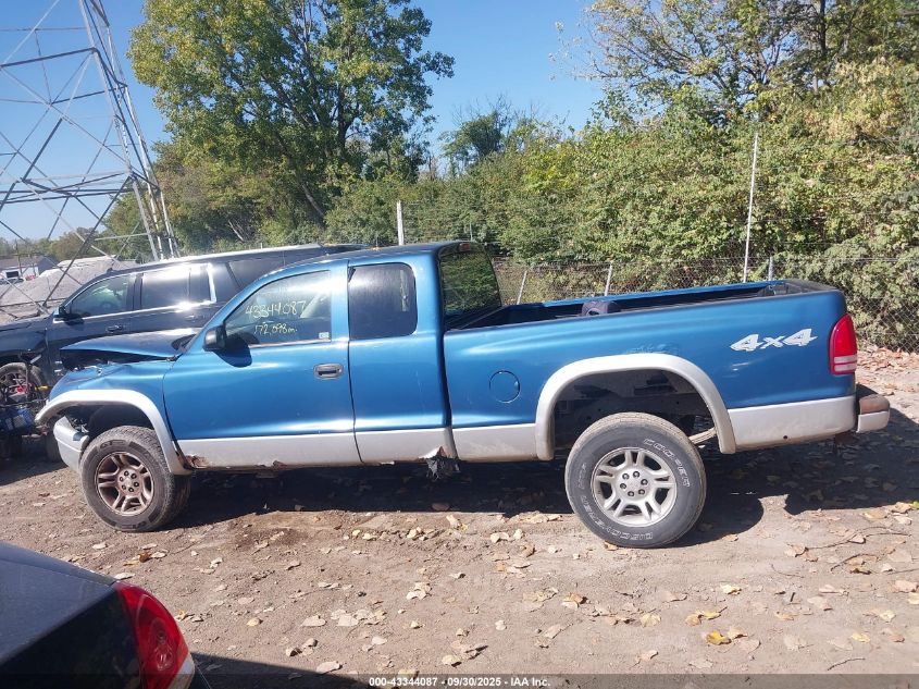 2004 Dodge Dakota Slt VIN: 1D7HG42N44S535833 Lot: 43344087