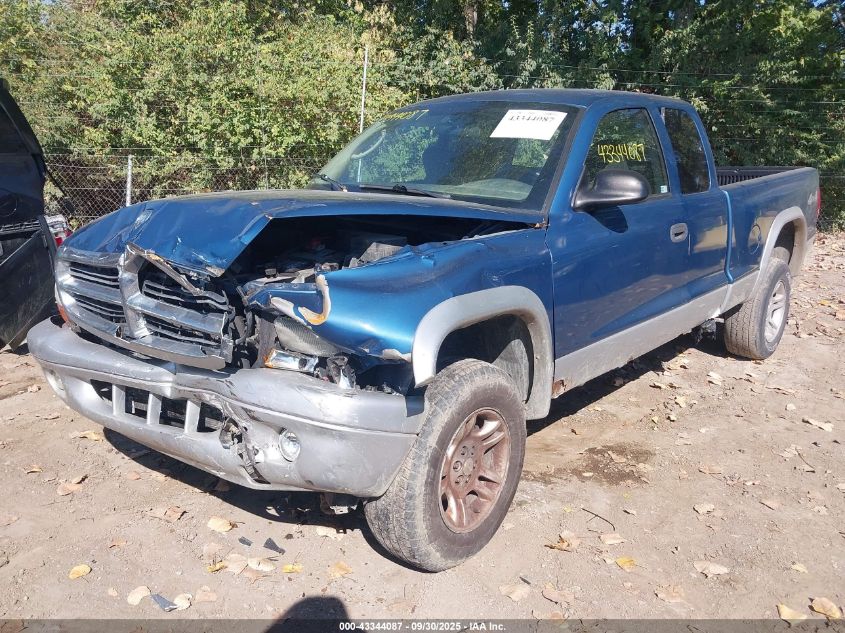 2004 Dodge Dakota Slt VIN: 1D7HG42N44S535833 Lot: 43344087