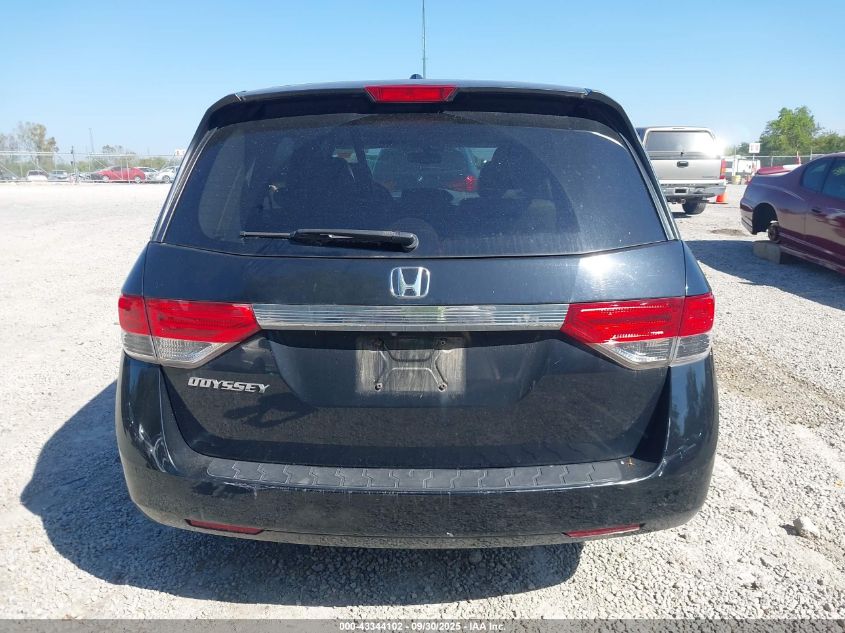 2014 Honda Odyssey Ex-L VIN: 5FNRL5H62EB121173 Lot: 43344102