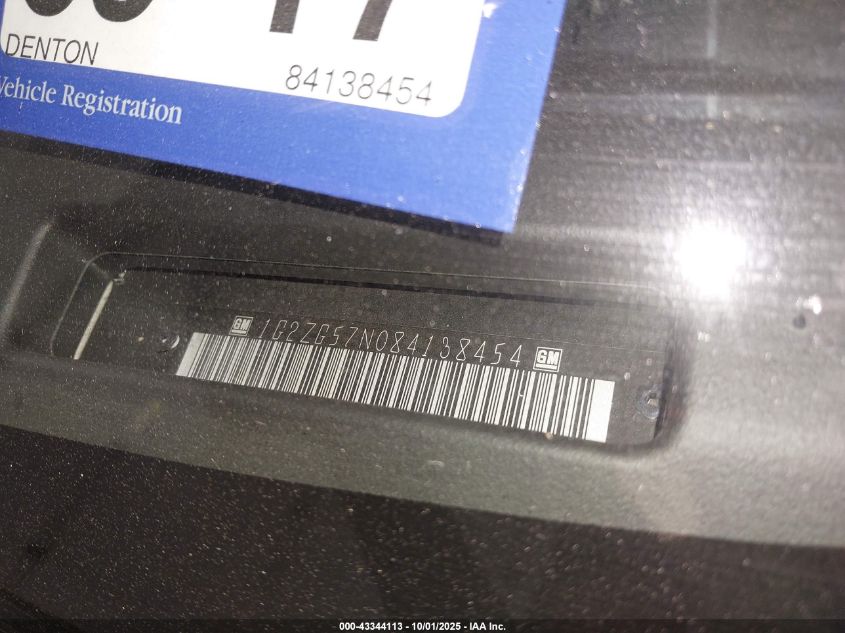 2008 Pontiac G6 VIN: 1G2ZG57N084138454 Lot: 43344113