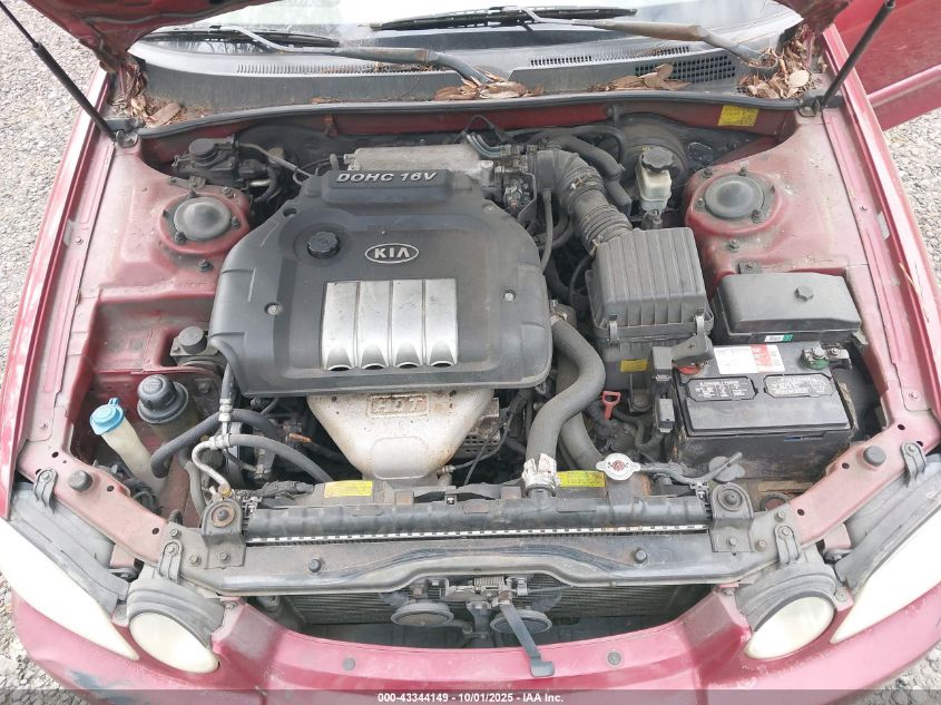 2004 Kia Optima Ex/Lx VIN: KNAGD126045310472 Lot: 43344149