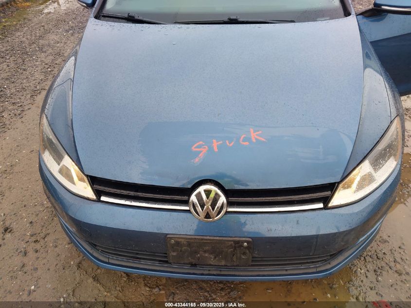 2016 Volkswagen Golf Tsi S 4-Door VIN: 3VW217AU3GM021123 Lot: 43344165