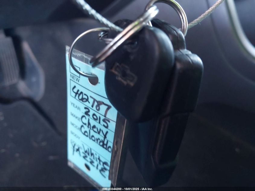 2015 Chevrolet Colorado Lt VIN: 1GCGSBE33F1219092 Lot: 43344200