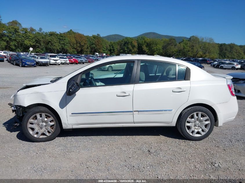 2012 Nissan Sentra 2.0 S VIN: 3N1AB6AP1CL609671 Lot: 43344456