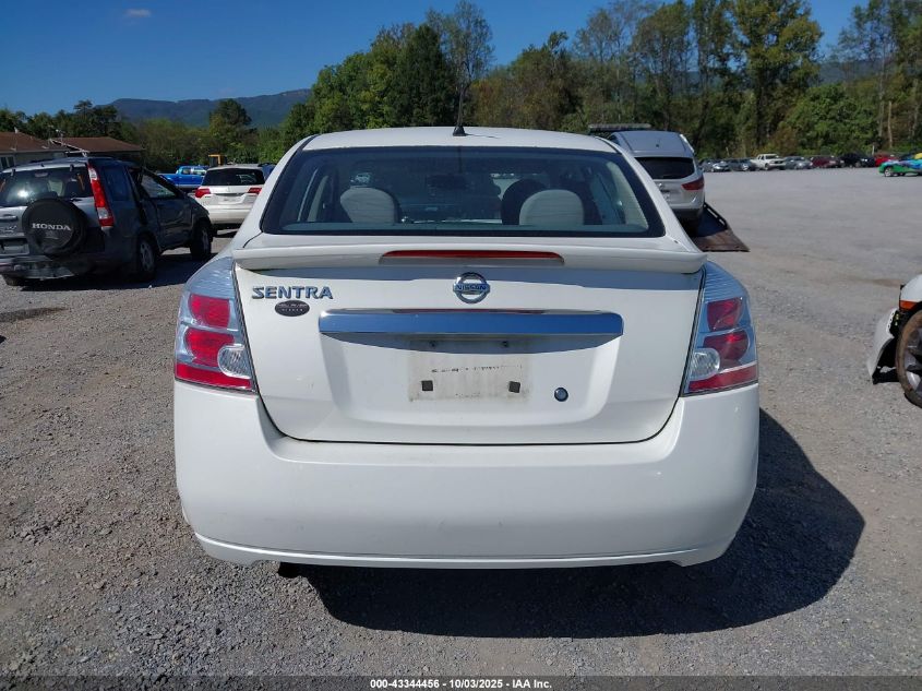 2012 Nissan Sentra 2.0 S VIN: 3N1AB6AP1CL609671 Lot: 43344456