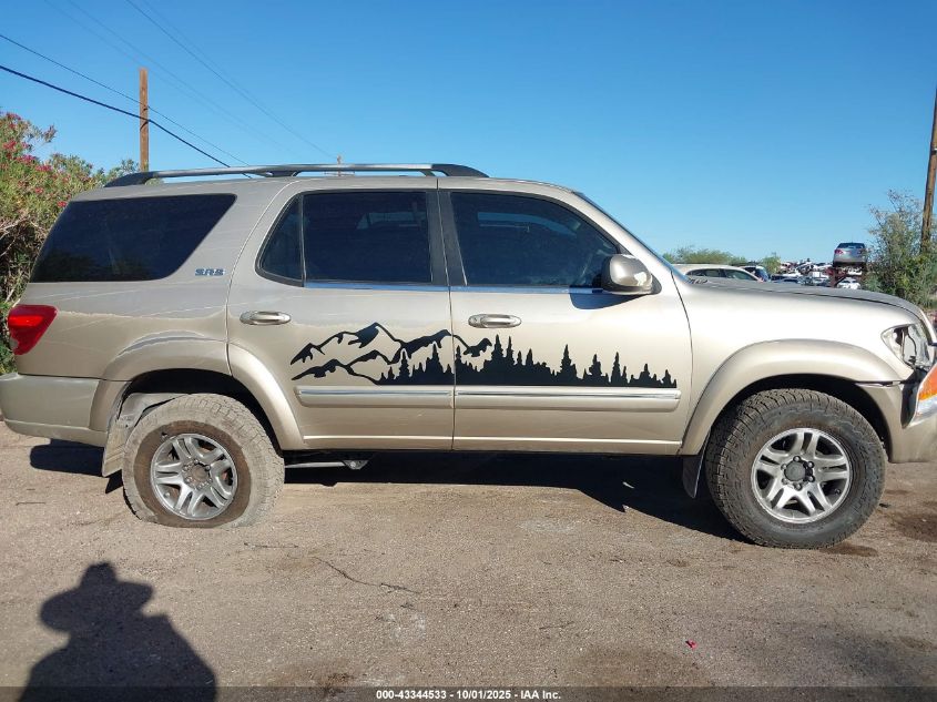 2005 Toyota Sequoia Sr5 V8 VIN: 5TDBT44A35S238133 Lot: 43344533