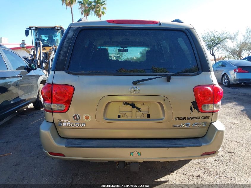 2005 Toyota Sequoia Sr5 V8 VIN: 5TDBT44A35S238133 Lot: 43344533