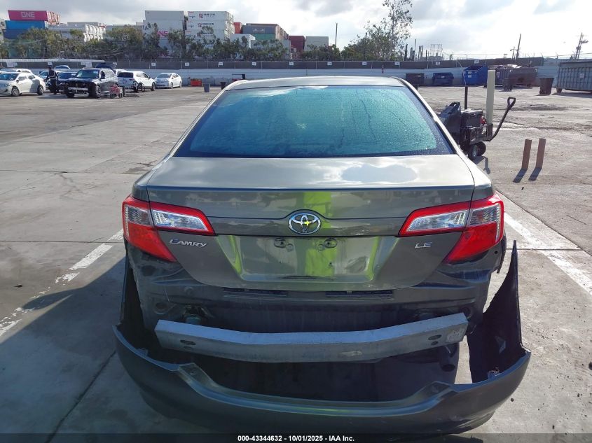 2012 Toyota Camry Le VIN: 4T4BF1FK9CR178140 Lot: 43344632