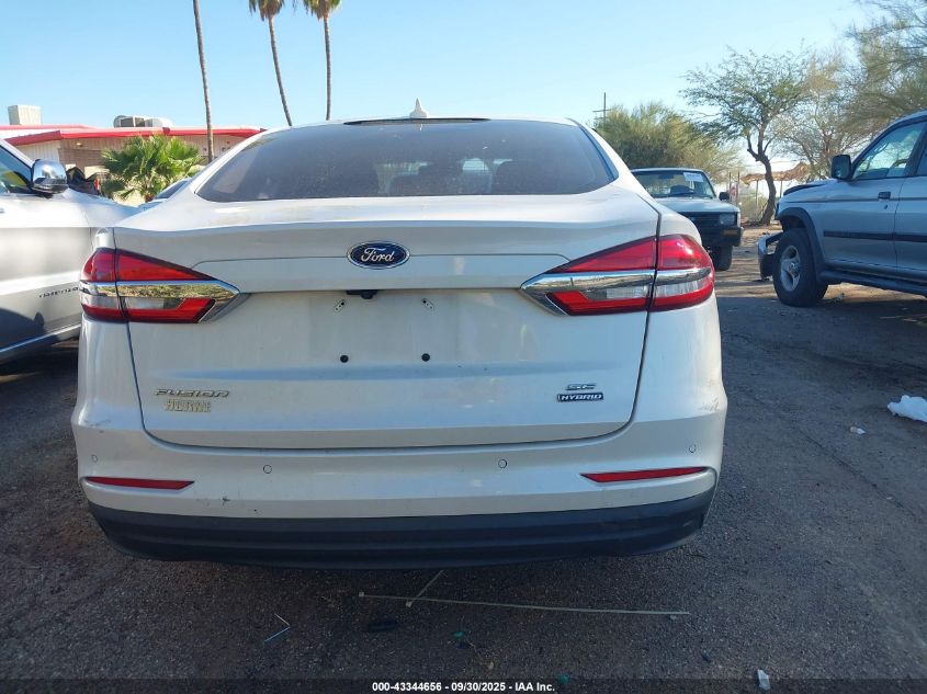 2020 Ford Fusion Hybrid Se VIN: 3FA6P0LU5LR233192 Lot: 43344656
