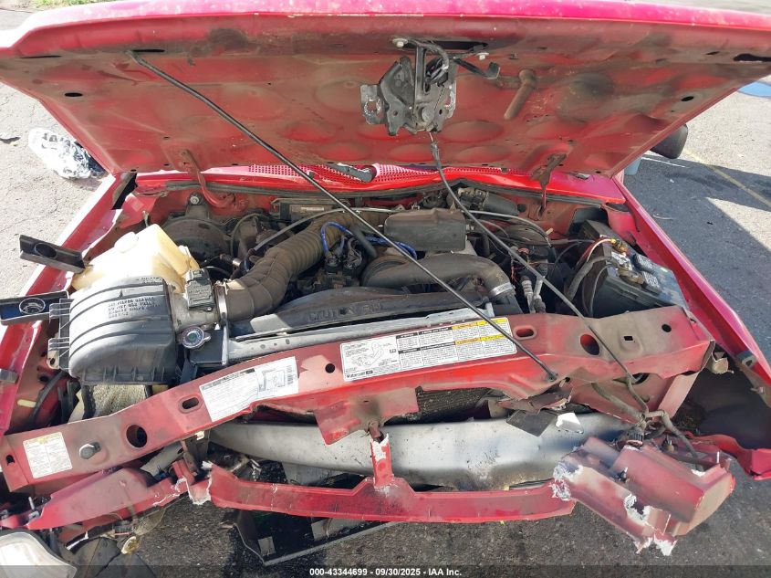 1999 Ford Ranger Xl/Xlt VIN: 1FTYR10C0XUA52711 Lot: 43344699