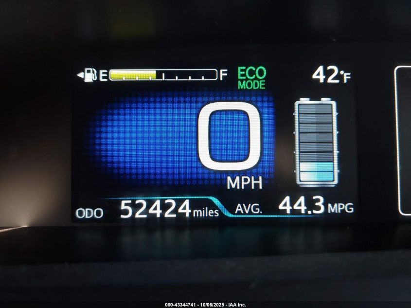 2021 Toyota Prius Xle Awd-E VIN: JTDL9MFU4M3029798 Lot: 43344741