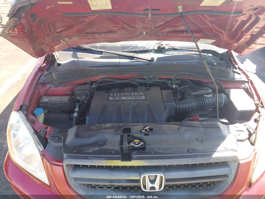 2005 Honda Pilot Ex-L VIN: 2HKYF18505H550106 Lot: 43344745