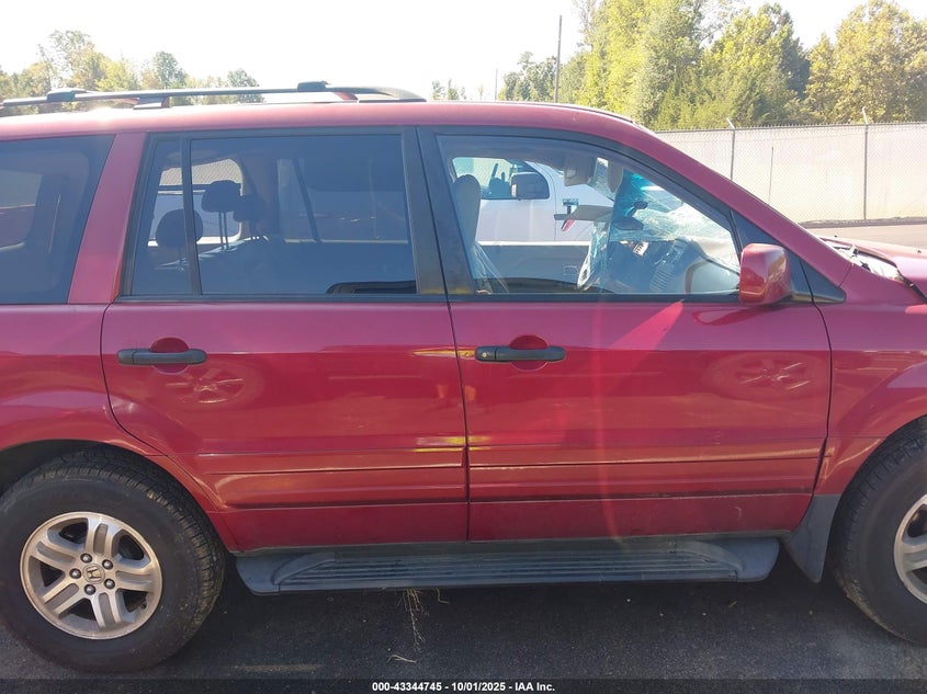 2005 Honda Pilot Ex-L VIN: 2HKYF18505H550106 Lot: 43344745