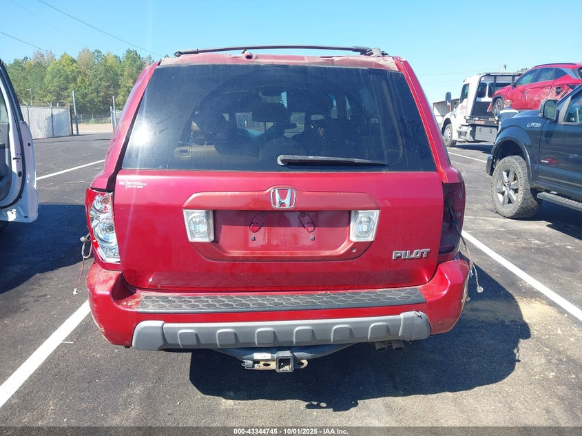 2005 Honda Pilot Ex-L VIN: 2HKYF18505H550106 Lot: 43344745