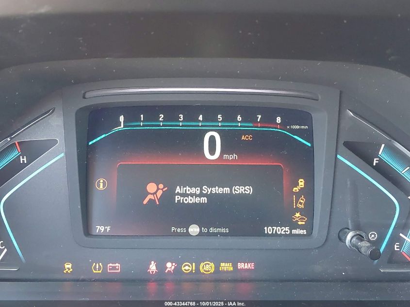 2019 Honda Odyssey Ex-L VIN: 5FNRL6H79KB059409 Lot: 43344768