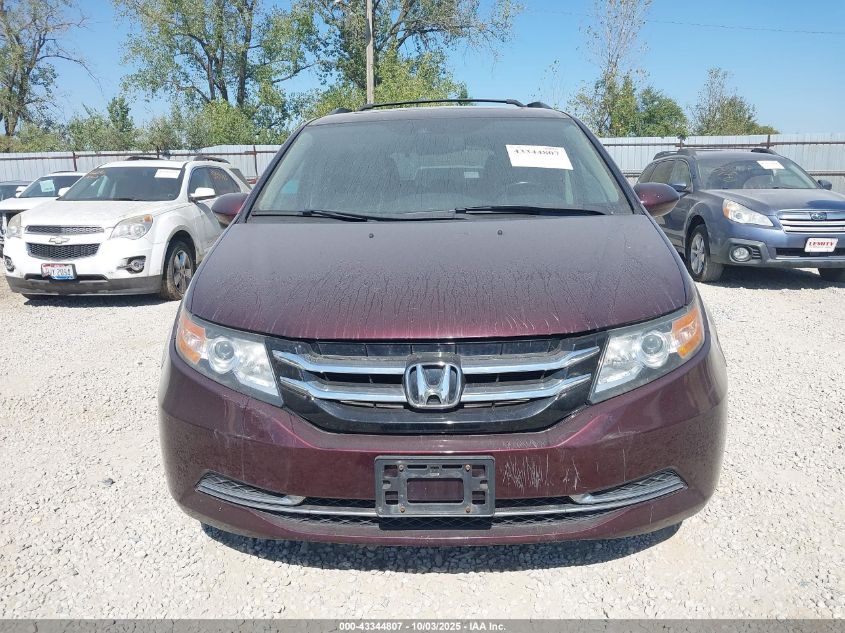 2014 Honda Odyssey Ex-L VIN: 5FNRL5H62EB056731 Lot: 43344807