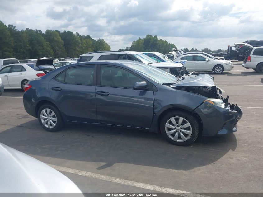 2015 Toyota Corolla Le VIN: 2T1BURHE4FC236666 Lot: 43344827