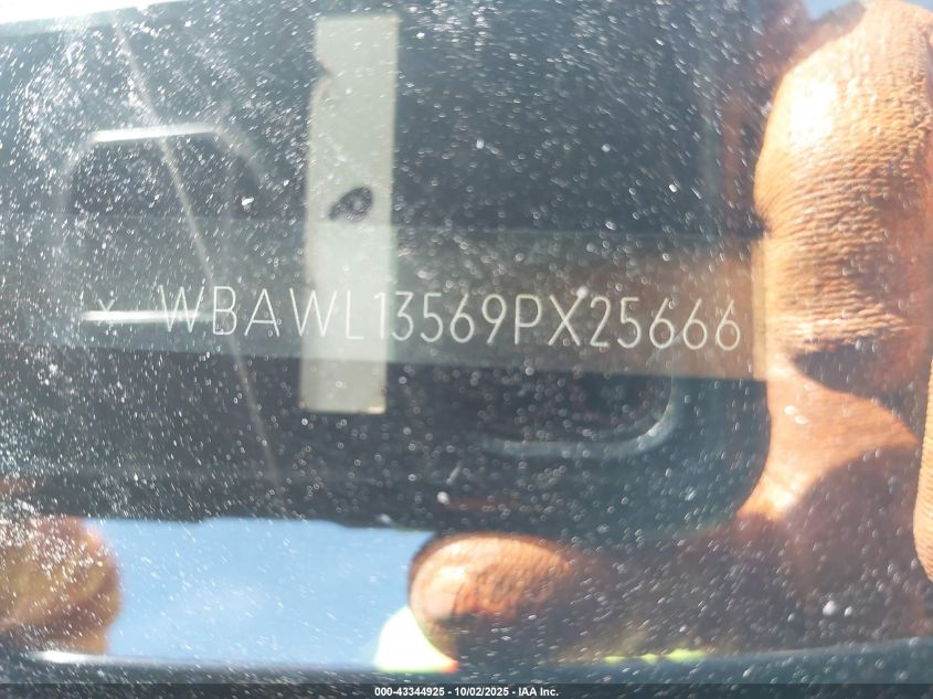 2009 BMW 328I VIN: WBAWL13569PX25666 Lot: 43344925