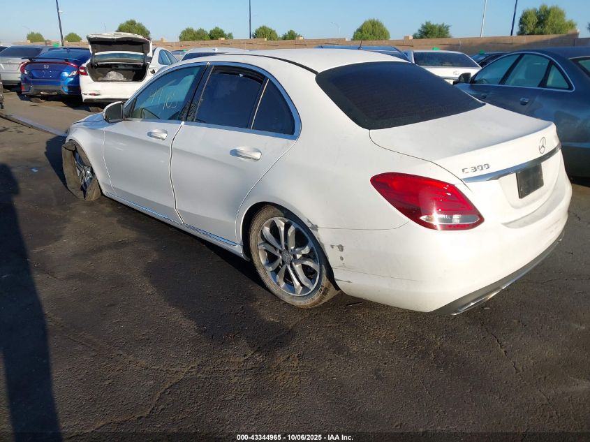 2015 Mercedes-Benz C 300 VIN: 55SWF4JB0FU081557 Lot: 43344965
