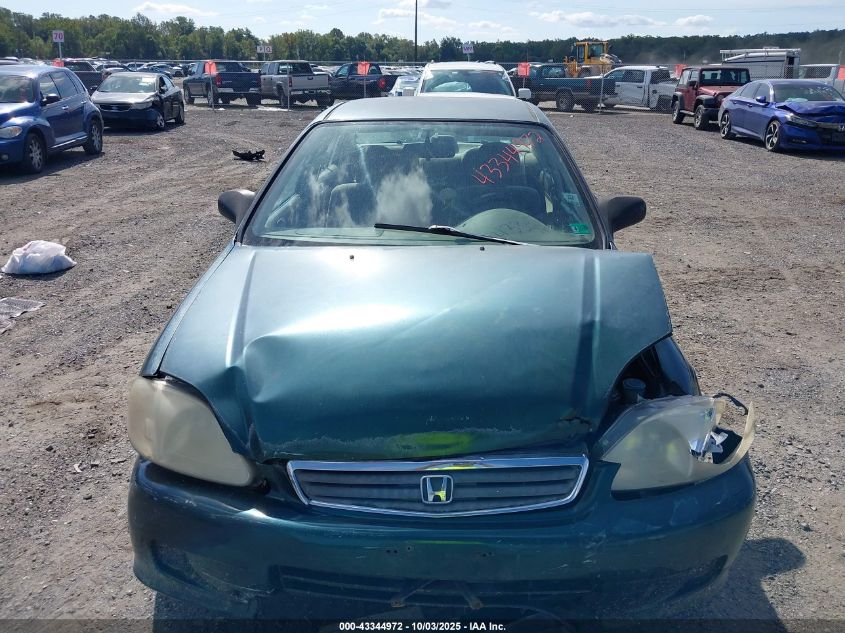 2000 Honda Civic Lx VIN: 2HGEJ6674YH511875 Lot: 43344972