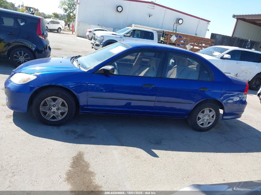 2005 Honda Civic Vp VIN: 1HGES16355L019271 Lot: 43344984