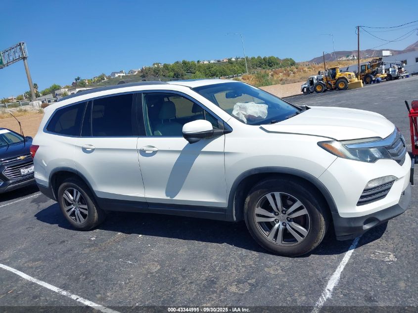 2016 Honda Pilot Ex-L VIN: 5FNYF6H7XGB043603 Lot: 43344995
