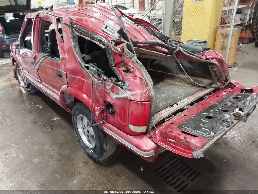 1997 GMC Jimmy Sls VIN: 1GKDT13W8V2509140 Lot: 43345006