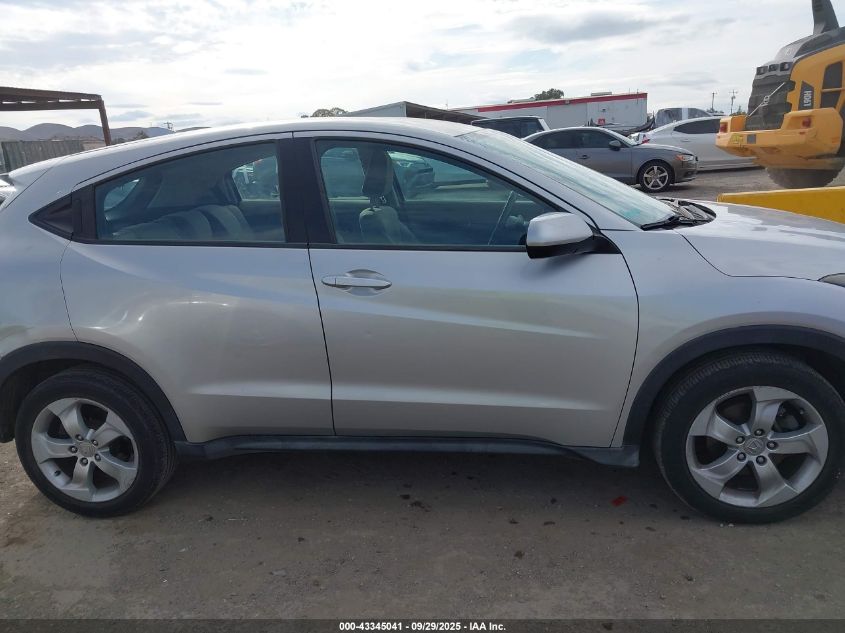 2016 Honda Hr-V Lx VIN: 3CZRU5H30GM705857 Lot: 43345041