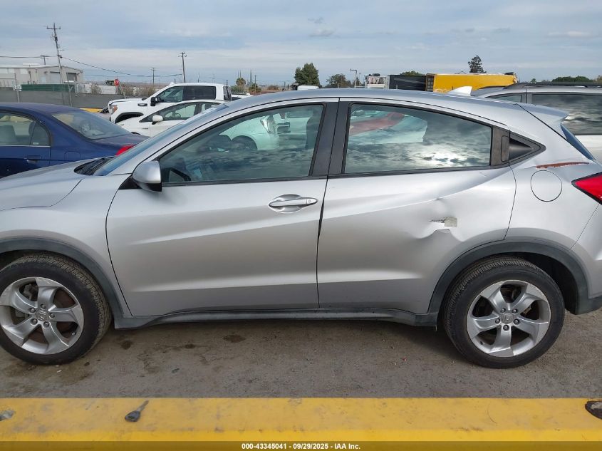 2016 Honda Hr-V Lx VIN: 3CZRU5H30GM705857 Lot: 43345041