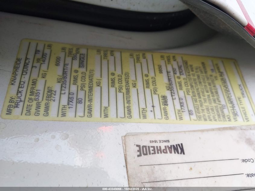 2018 Ram 3500 Chassis Tradesman/Slt/Laramie VIN: 3C7WRTCL6JG362728 Lot: 43345066