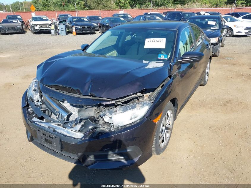 2016 Honda Civic Lx VIN: 2HGFC2F50GH512865 Lot: 43345092