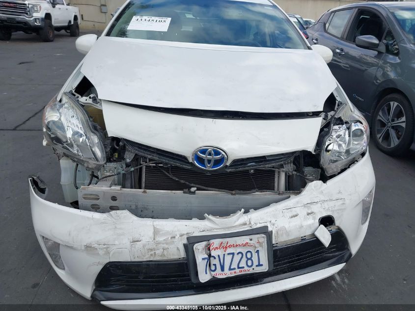 2014 Toyota Prius Three VIN: JTDKN3DU6E0375889 Lot: 43345105