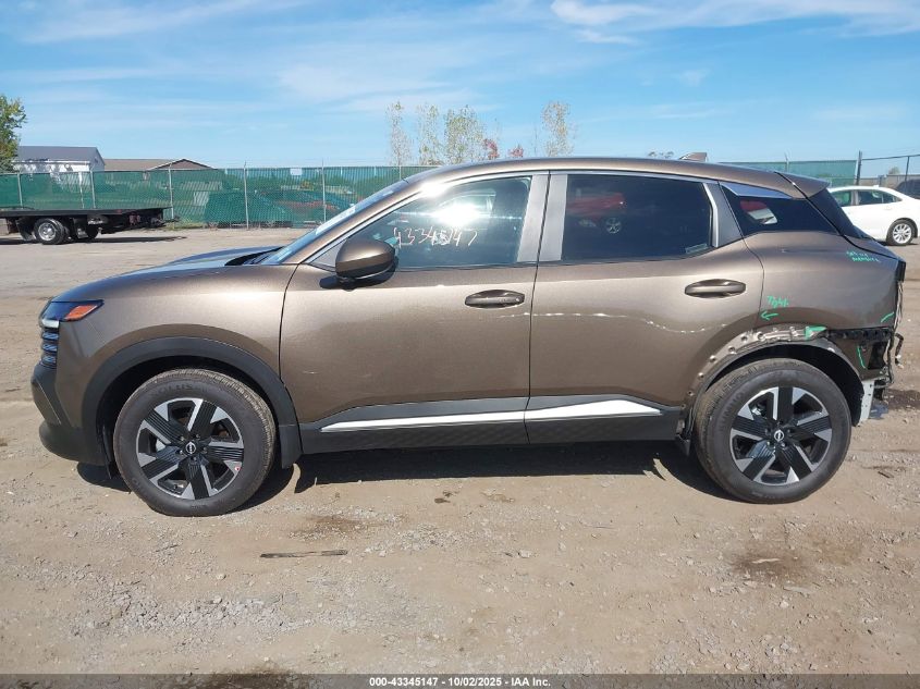 2025 Nissan Kicks Sv Intelligent Awd VIN: 3N8AP6CB8SL341737 Lot: 43345147