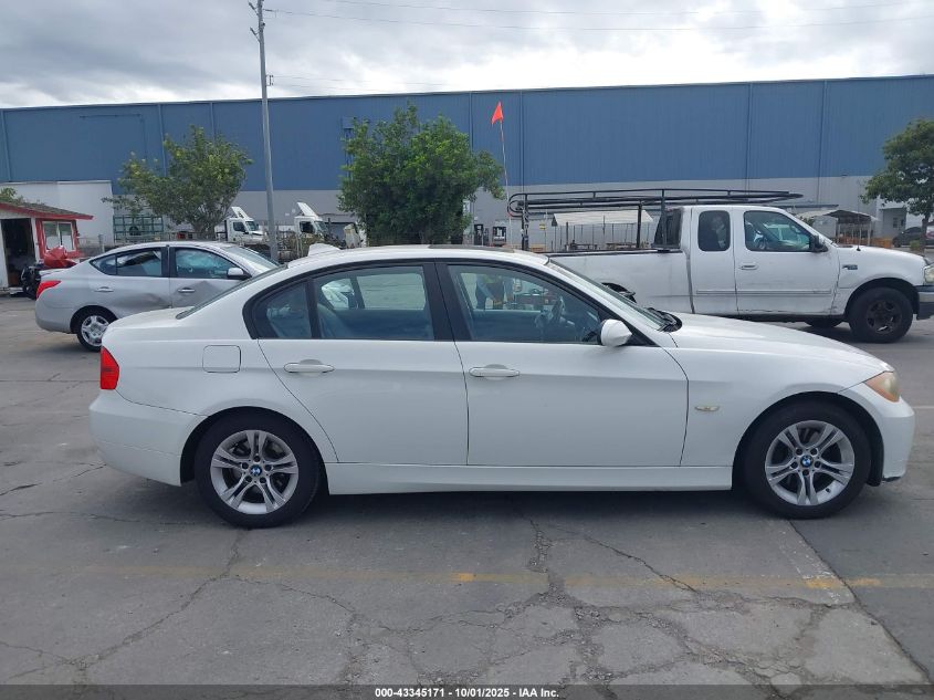 2008 BMW 328I VIN: WBAVC53538FZ89886 Lot: 43345171