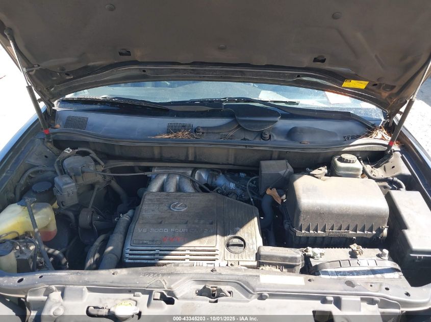 2003 Lexus Rx 300 Base (A4) VIN: JTJHF10U530298265 Lot: 43345203
