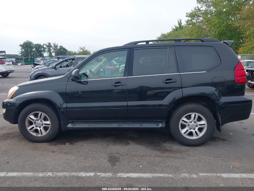 2003 Lexus Gx 470 VIN: JTJBT20X330014789 Lot: 43345239