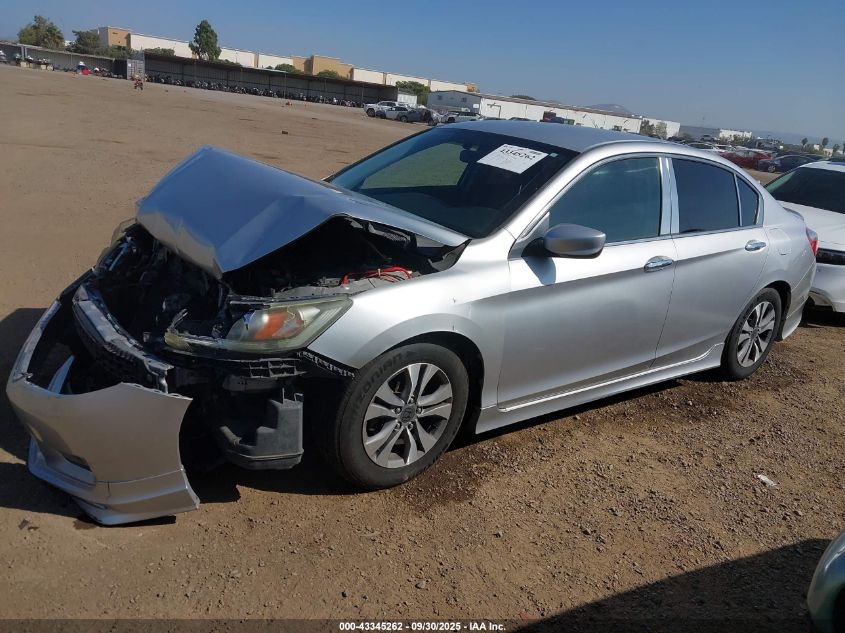 2013 Honda Accord Lx silver sedan gasoline 1HGCR2E38DA216794 photo #3