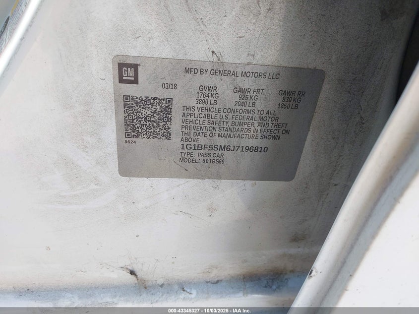 2018 CHEVROLET CRUZE PREMIER AUTO - 1G1BF5SM6J7196810